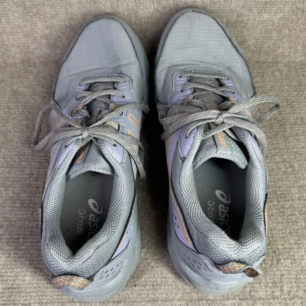 ASICS Gel Venture 9‎ Womens 9 Grey Purple Trail Running Shoes 1012B314 Wide
